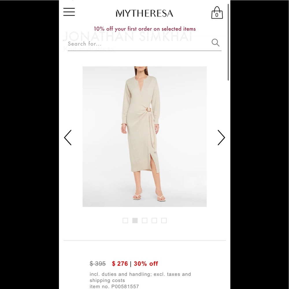 Jonathan Simkhai Knit midi dress